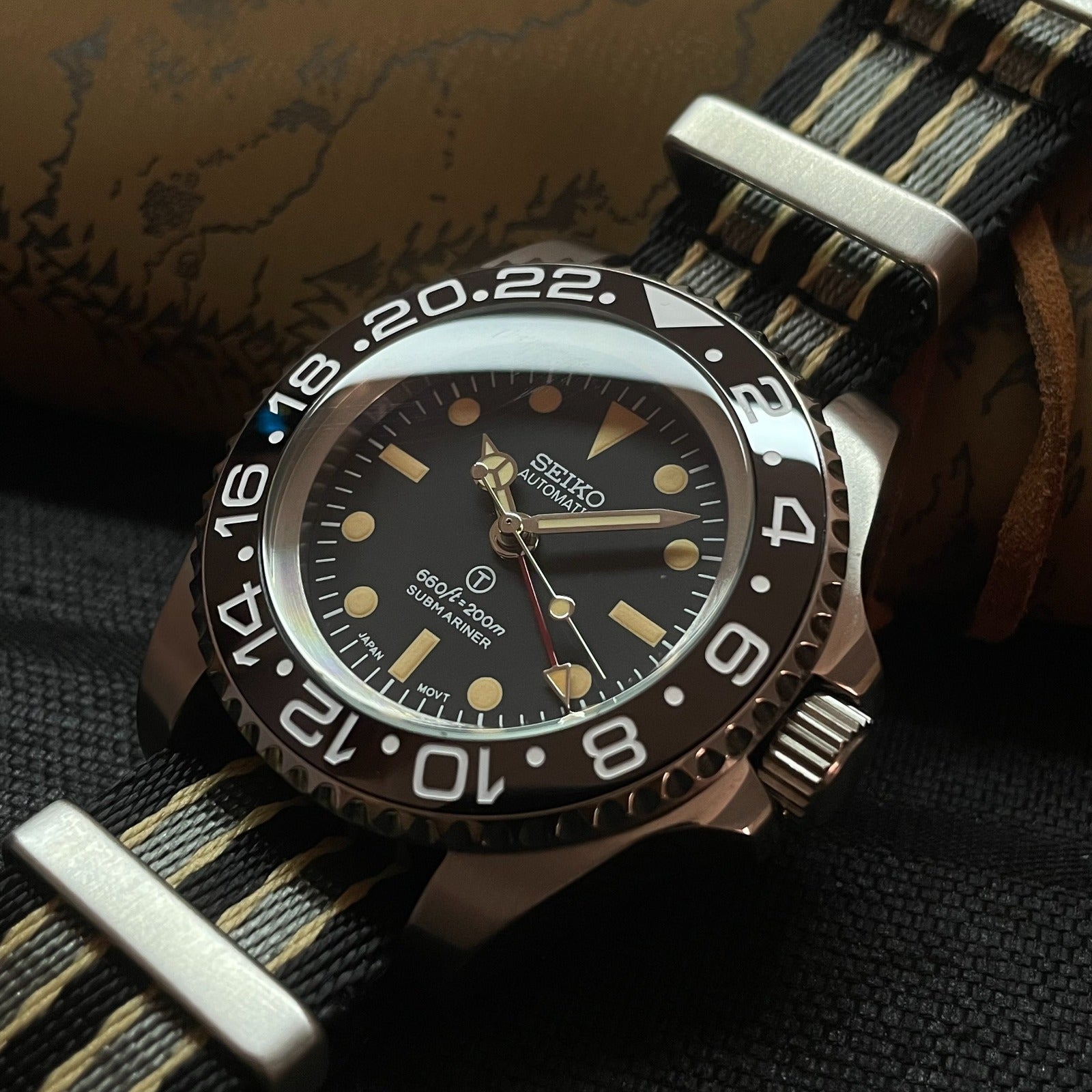 Custom Vintage Milsub GMT Mod - 44MM