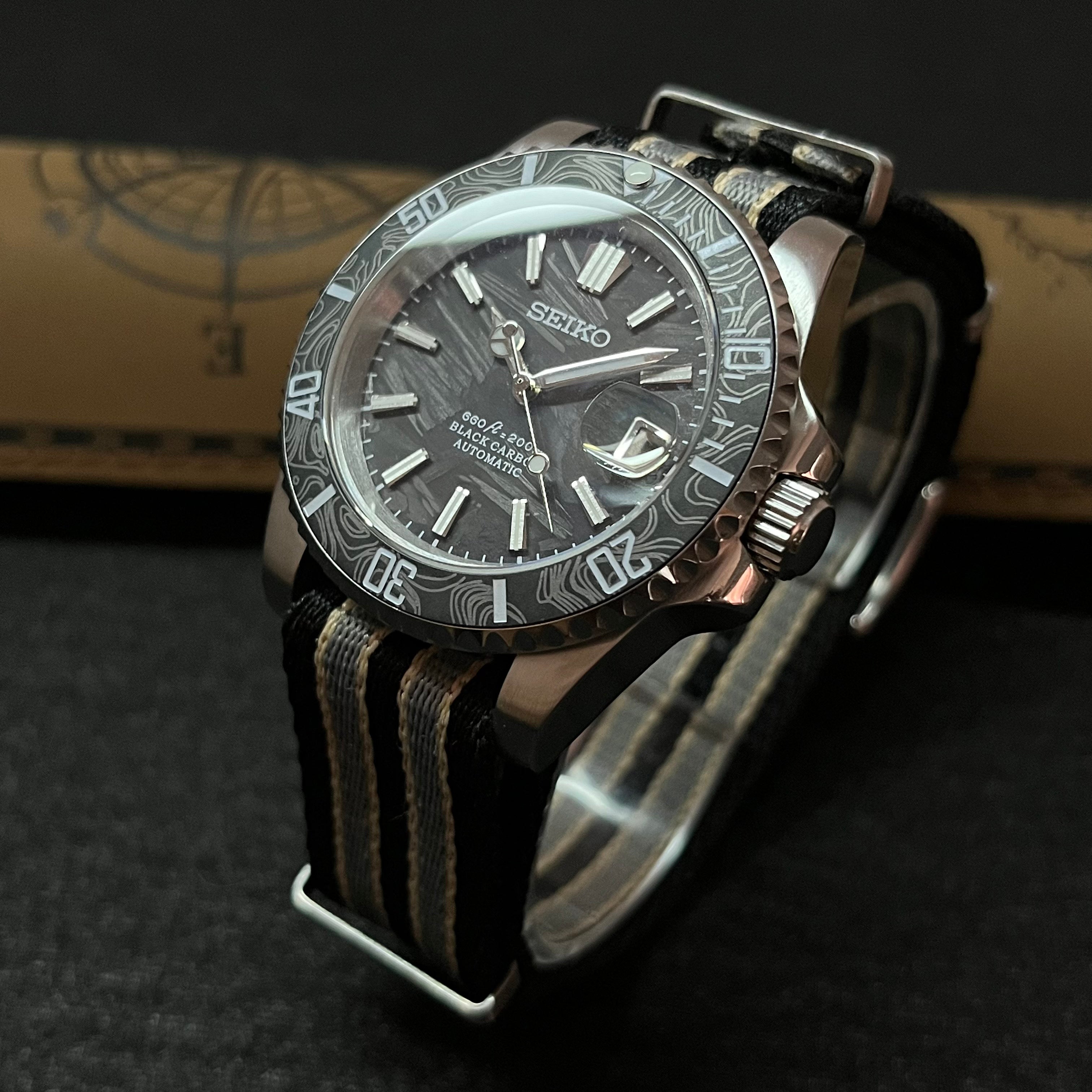 Custom Seiko Vintage Milsub Mod Watch – ZJani Mods