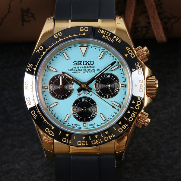 Blue Speed Seiko Mod Watch - 40mm – ZJani Mods