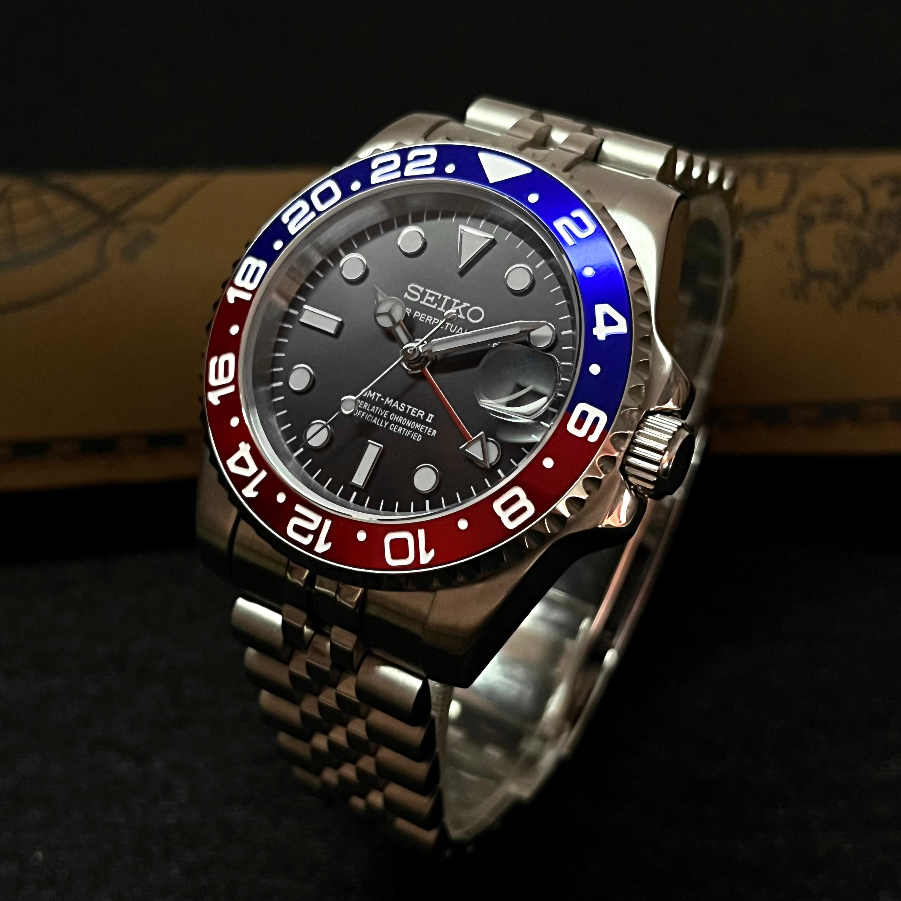 Custom MilSub Ceramic Vintage Pepsi GMT Mod