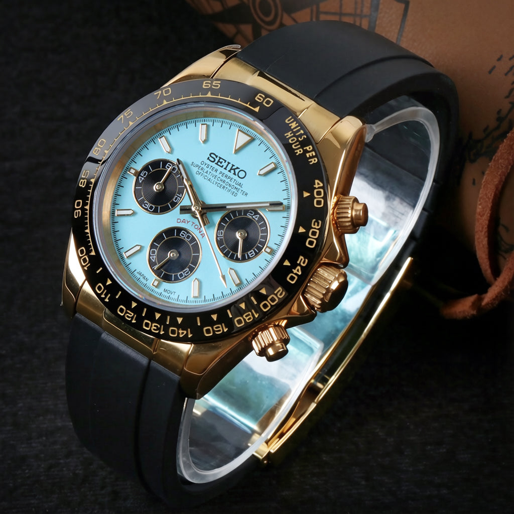 Blue Speed Seiko Mod Watch - 40mm – ZJani Mods