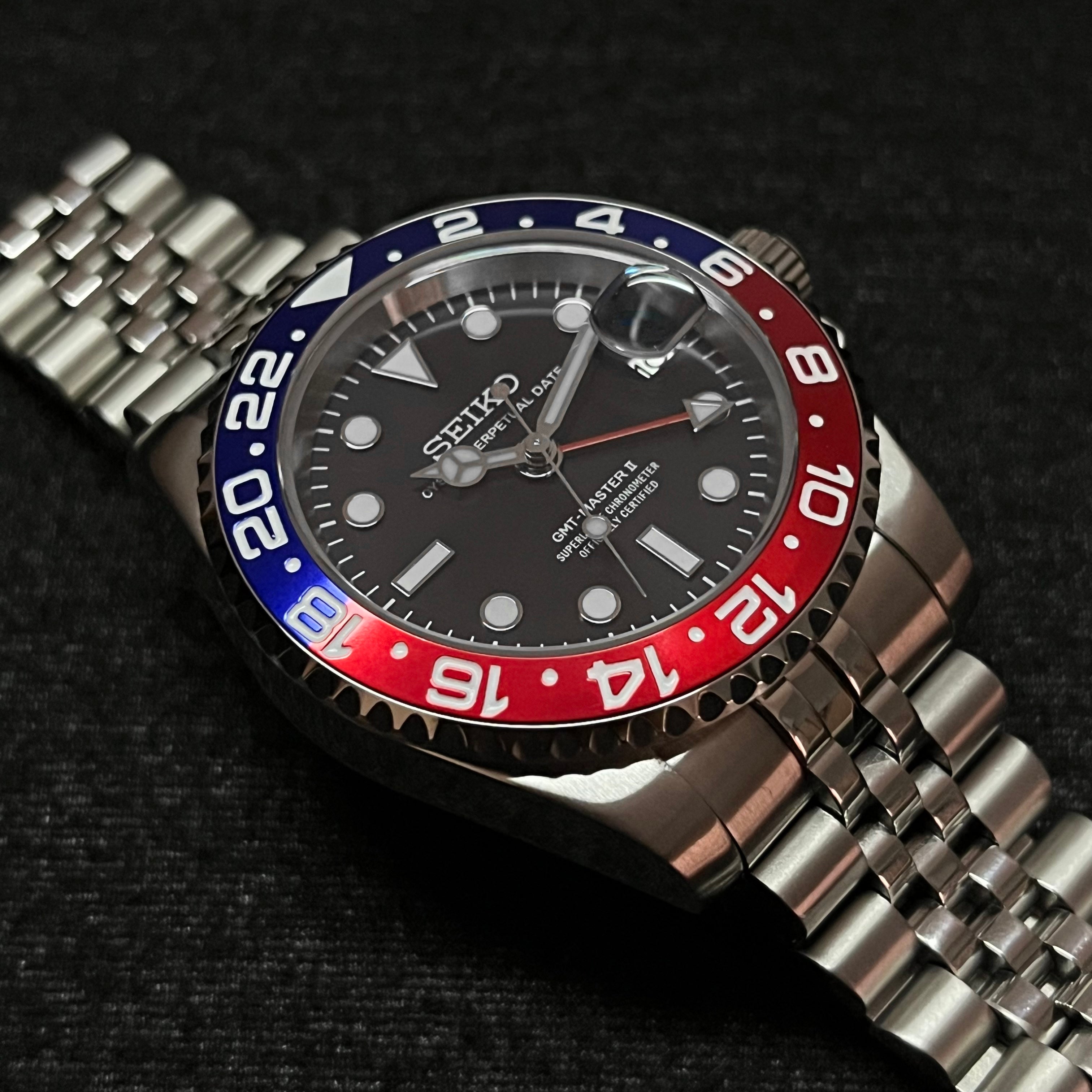 Custom MilSub Ceramic Vintage Pepsi GMT Mod