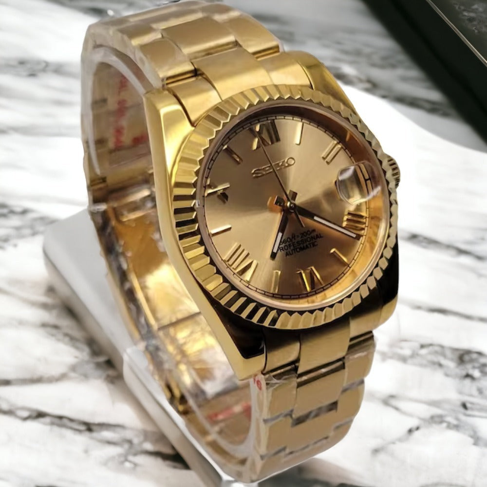 Custom Date Gold Tone Dial Mod - for Women