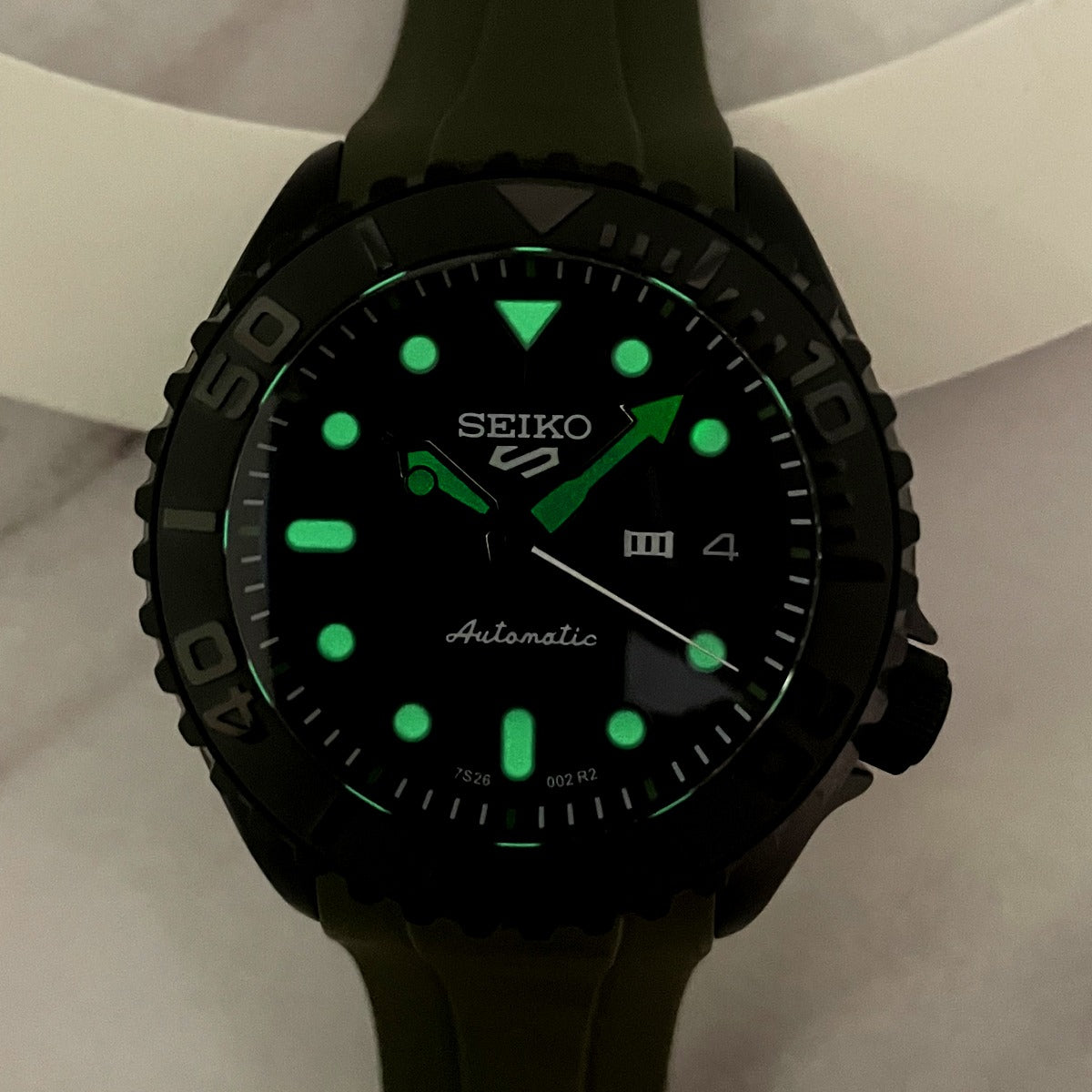 Mod. personalizzato Seiko SKX007 serie verde
