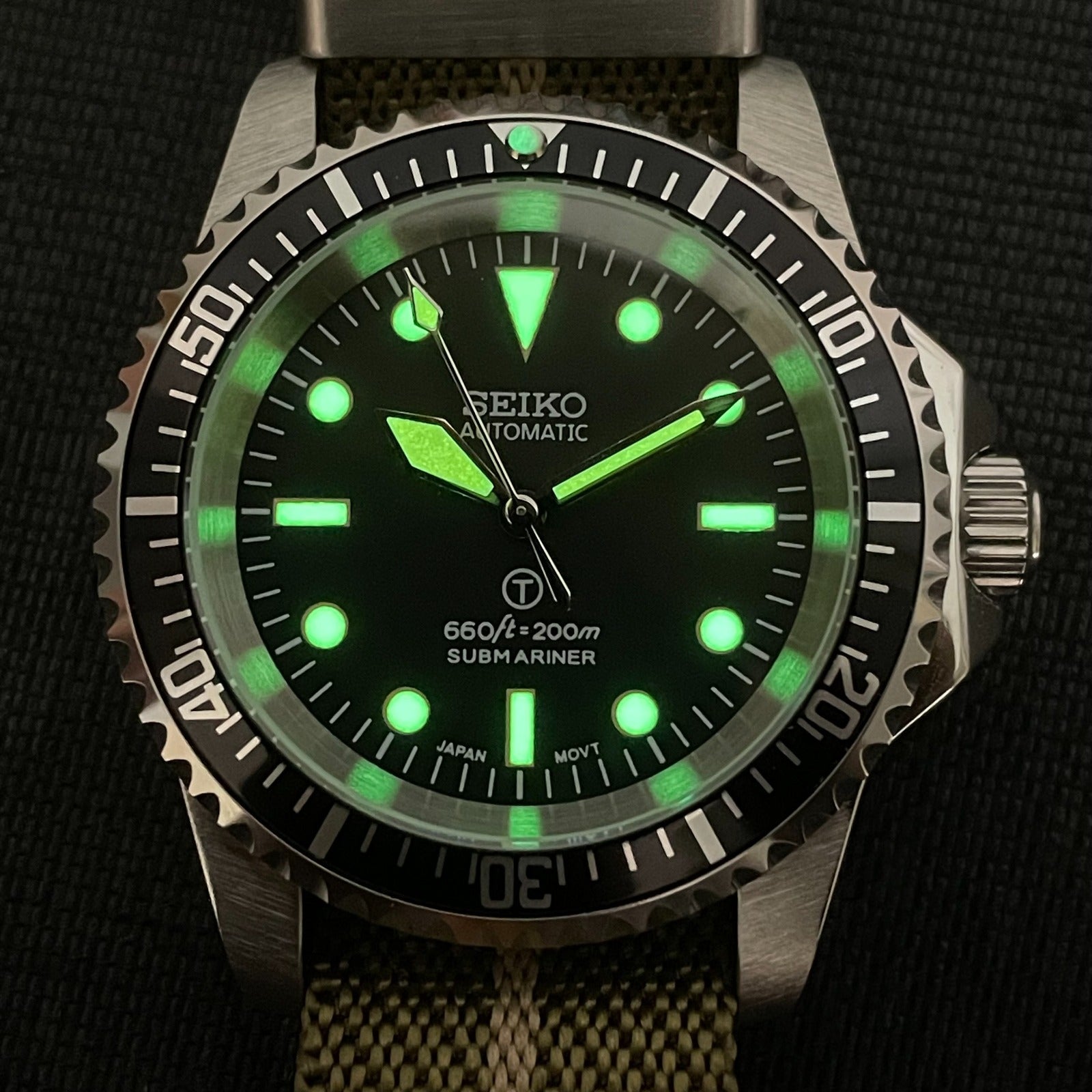 Custom Seiko milsub vintage style Mod