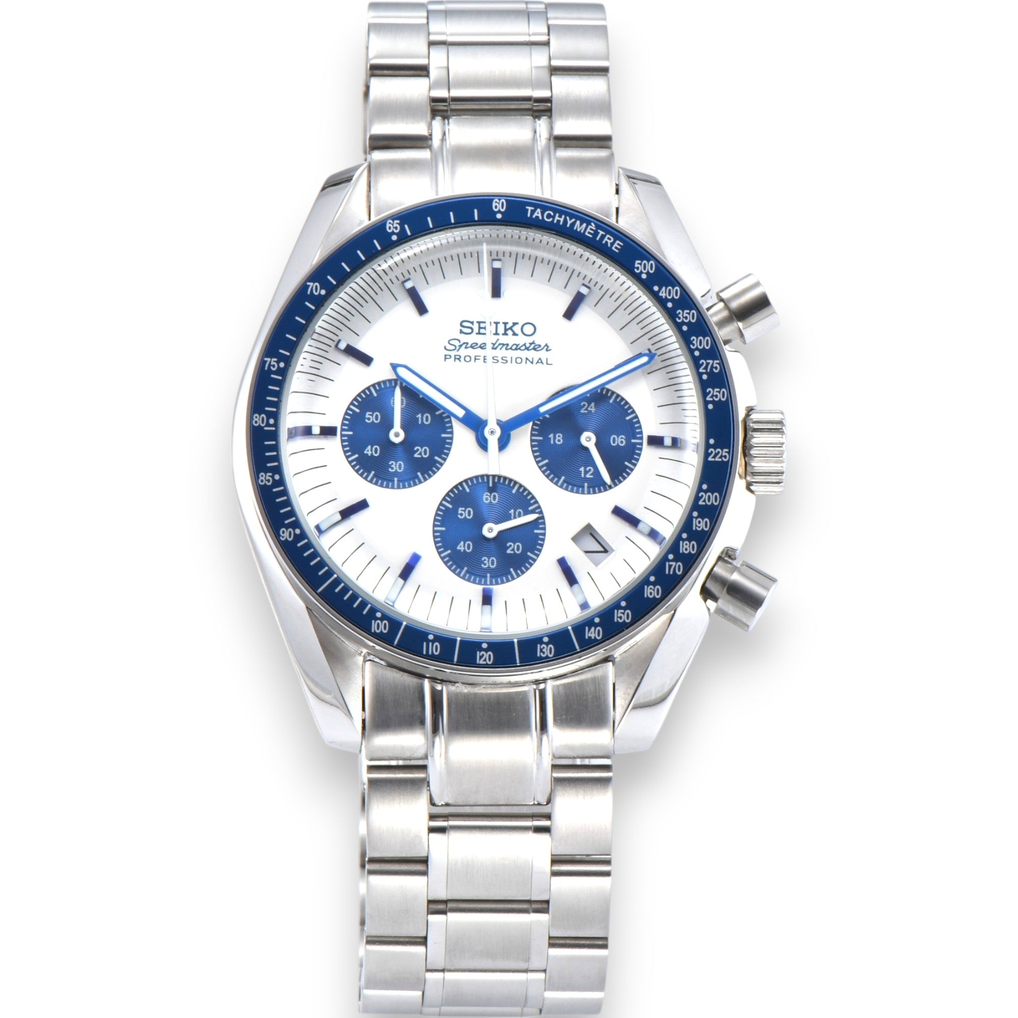 Blue Speed Seiko Mod Watch - 40mm – ZJani Mods