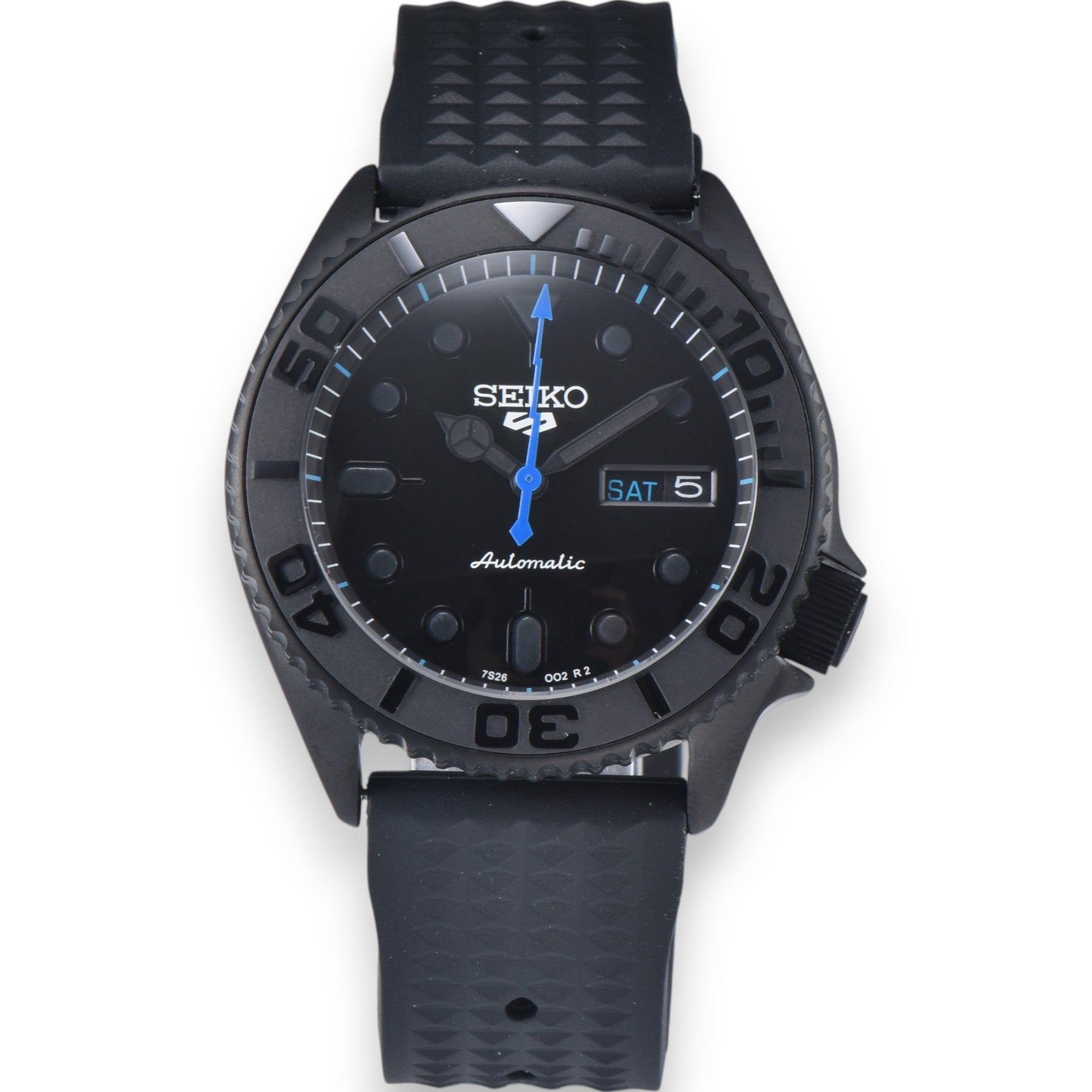 【稼働品】SEIKO AGS SCUBA 純正部品カスタムMOD 青×黒 SKX07 Black Custom Seiko Mod Watch – ZJani Mods