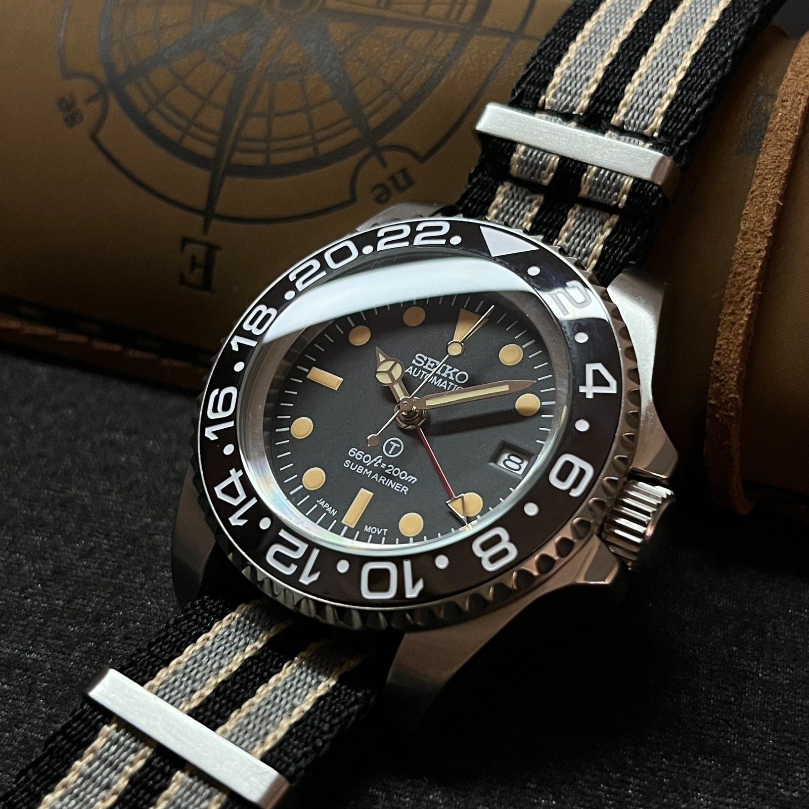 Custom Vintage Milsub GMT Mod - 44MM With Date