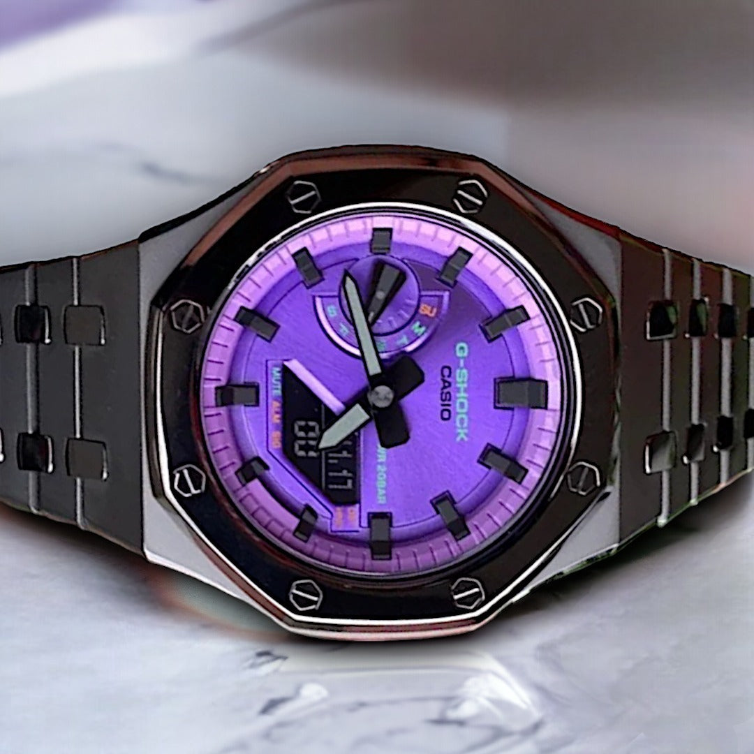 G-SHOCK personalizzato Oaktic Purple Mod