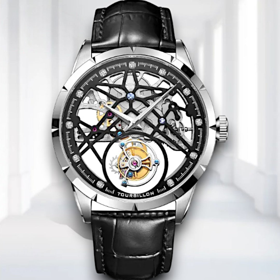 Skeleton Tourbillon Watch — Automatic Mechanical