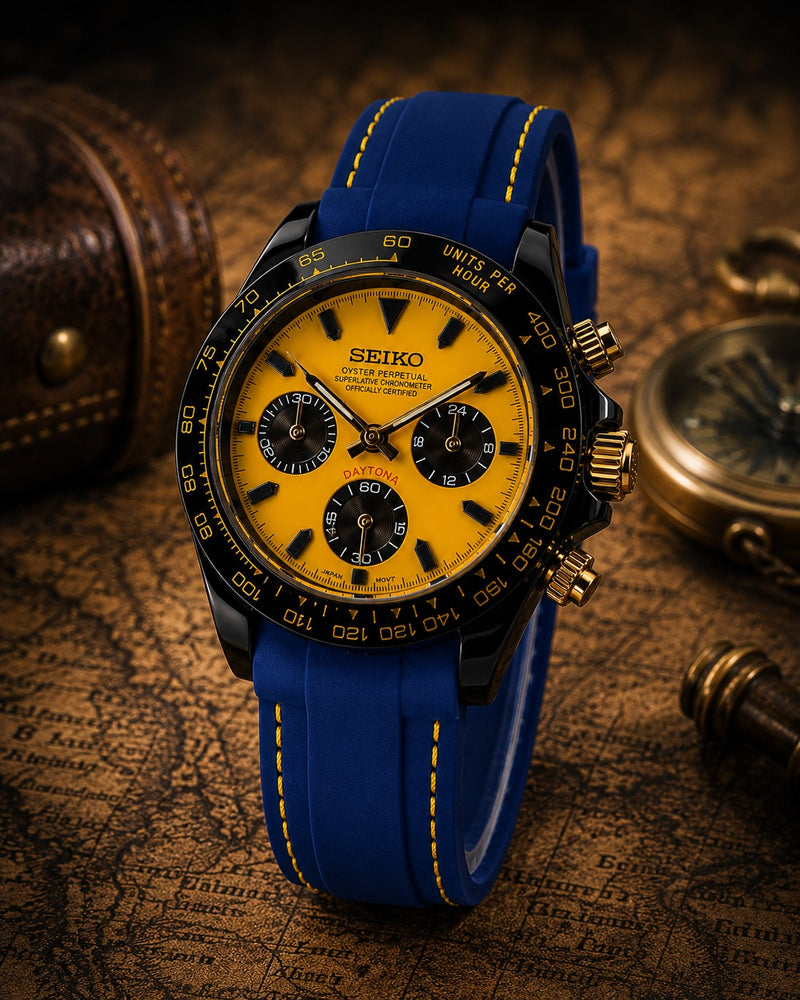Blue Stitching Watch detail