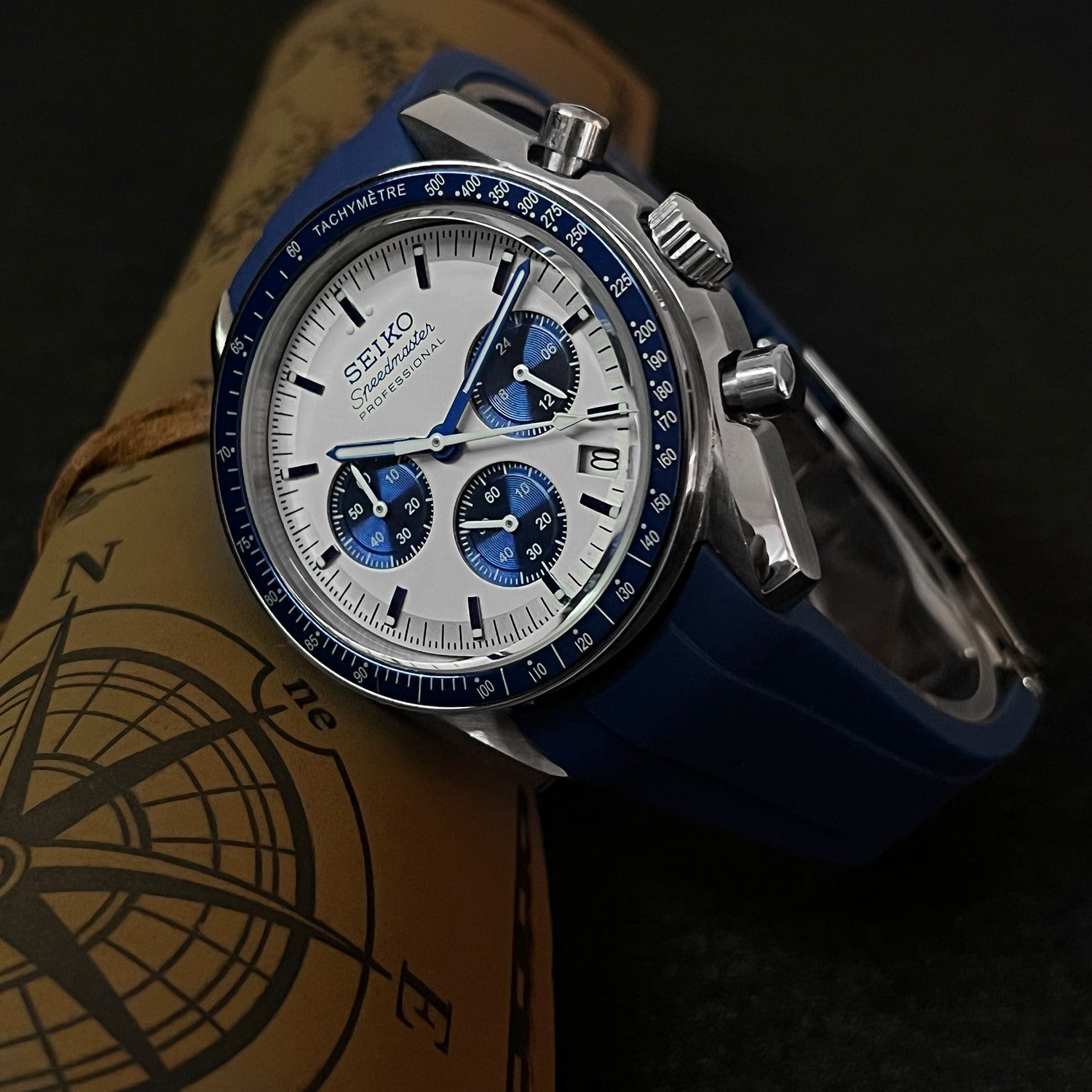 Blue Speed Seiko Mod Watch - 40mm – ZJani Mods