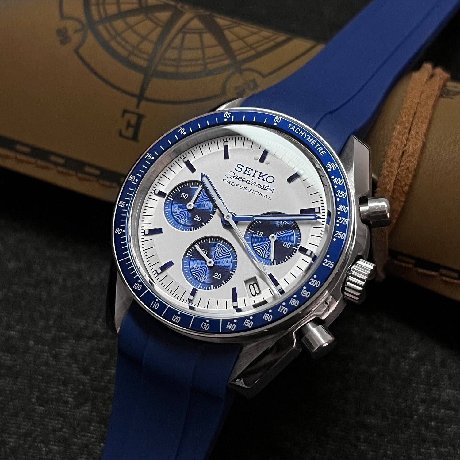 blue mod  Blue Speed Seiko Mod Watch - 40mm – ZJani Mods