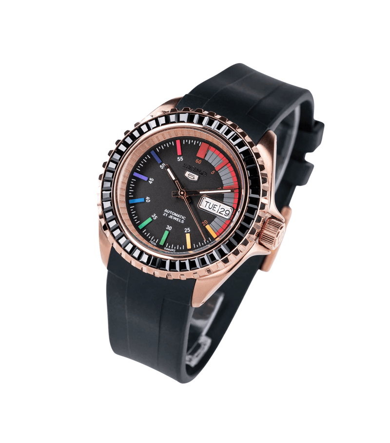 Seiko Mod SKX 5 Rose Gold Rainbow